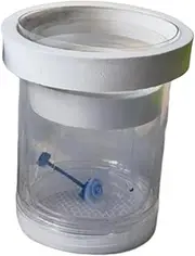 Fonowx Floating Fish Isolation Box Breeding Box Aquarium Hatchery Accessory for Clownfish, Small White