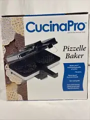 Cucina Pro Pizzelle Baker Maker Non-stick Electric 220-05NS New Open Box