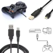 Black micro usb charging data cable cord for playstation 4 ps4 controller PN