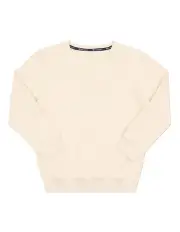 [Champion] Tonal Script Crew Sweater in Cream