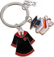 [Holibanna] Key Lanyard Pink Farewell Graduation Season Keychain 2025 Middle School Grad Keychain Enamel Charm for Teen Graduates