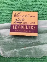 Jaeger Lecoultre Watch Gilt Hand, 6P