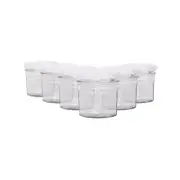 Argon Tableware Glass Jam Jars - 110ml - Pack of 6