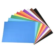 10pack Multicolor EVA Foam Sheets Self Adhesive 7.8 x 11.8 Inch 1.8mm Thickness
