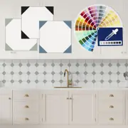 [Namly Design] Tiles stickers - Pattern / Choose your own colour / 24pcs
