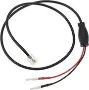 EMSea 1pc RJ11 Rearview Mirror Plug Cord Radar Detector Power Cable 60cm Compatible with Escort Compatible with Valentine One Compatible with Uniden RJ11 Radar Detector(Middle Pin)