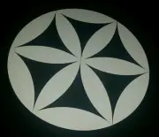 Sacred geometry circle round flower window vinyl Sticker Aussie made & design