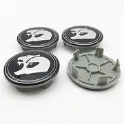4 Pieces 63mm Black Silver for Holden HSV Car Custom Hub Wheel Center Centre Caps Hubcaps 92043289