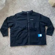 Columbia Men's Loma Vista II Jacket Black/Mountain Red Check Print Size 6X Big