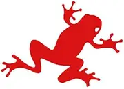 Frog Silhouette NOK Decal Vinyl Sticker |Cars Trucks Vans Walls Laptop|Red|4.0 x 2.8 in|NOK1349