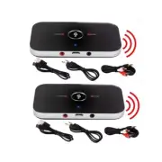 2x Bluetooth receiver transmitter 2-in-1 stereo wireless audio adapter
