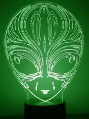 Alien Night Light Personalized FREE Light Up 3D Illusion LED Night Lamp