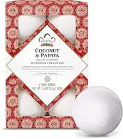 Nubian Heritage Bath Bombs Coconut and Papaya Renewing Bath and Body Products 1.6 oz 6 Count