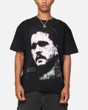 [GOAT CREW] Goat Crew X Game Of Thrones Jon Snow Heavy T-shirt Black - Size S S Black