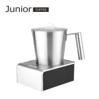 在飛比找蝦皮購物優惠-JUNIOR My CAFE 電動奶泡器 不鏽鋼杯款 奶泡機