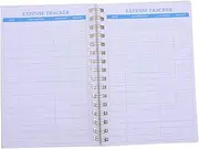 HOMSFOU Budget Planner Notebook Spiral Bound Budget Tracker for Daily and Monthly Expense Tracking Convenient Note Taking Wire Binding for Financial Management and Goal Setting
