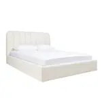 [James Lane] Maeve Boucle Bed Lift Frame Ivory