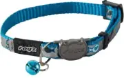 Rogz ReflectoCat Collar - Blue Fish Small