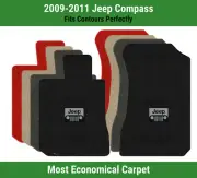 Lloyd Velourtex Front Row Carpet Mats for '09-11 Jeep Compass w/Jeep Grill Logo (for: Jeep)