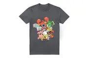 SpongeBob SquarePants Mens The Whole Gang T-Shirt (Charcoal) - UTTV6659