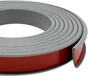 Aroilder U Shape Plywood Edge Banding, Fit 1/2 inch Edge, Desk Edge Protector, Self-Adhesive Edge Trim for Veneer, Furniture, Countertop, Table, Sheet Metal, Grey, 20Ft
