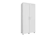 Nova Multi-Purpose 2-Door Broom Cupboard Storage Cabinet - White