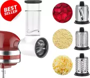 Slicer Shredder Attachment for Kitchenaid Stand Mixer - Cheese Grater 3 Blades