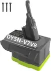 Ryobi Dyson V7V8 Battery Adapter for Absolute Animal Fluffy Motorhead Cordless