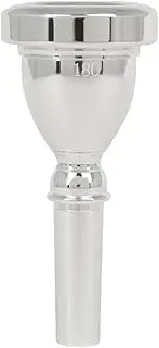 Perfeclan Brass Tuba Mouthpiece Musical Instruments Professional Easy to Use Tuba Parts, Silver