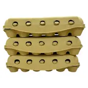142 X Sun Yellow Full Dozen Carton 12-Egg Recyclable Egg Cartons
