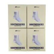 AmRelieve SootheSocks Compression Socks Support Socks White L/XL *4 Pairs* NEW
