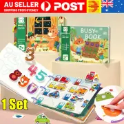 Montessori Busy Book Toddler Learning Quiet Book Activity Educational Toys Gifts