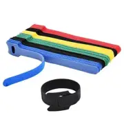 60 Pcs Fastening Cable Ties Adjustable Cord Ties Hook and Loop Cable Management