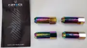 NRG M12X1.5 EXTENDED LUG NUT For HONDA TOYOTA MAZDA SCION (QTY 4 & Neo Chrome) (for: Toyota)