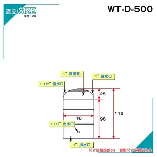 【C.L居家生活館】華泰 WT-D-500 平底不鏽鋼水塔/304水塔/蓄水塔/500L (8折)