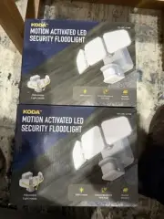 New 2Pack - KODA Motion Activated LED Security Flood Light 3600 Lumens WIRED