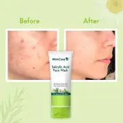 WishCare 2% Salicylic Acid Face Wash with AHA, GreenTea, Chamomile & TeaTree - F