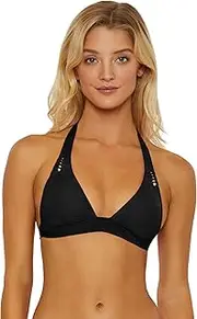 [ISABELLA ROSE] Women's Belmore Beaded Halter Bikini Top, Adjustable, Tie Back, Swimwear Separates