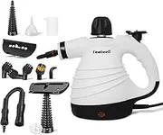 Featwell Handheld Steam Cleaner, Pressurized Portable Multi-Surface Steam Cleaner with 12 pcs Accessories, Multi-Purpose Portable Steamer for Cleaning Dirt, Grease, Tile, Floor, Couch, Car