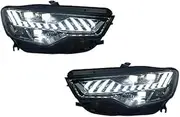 Compatible For Audi A6 2012-2015 Style Car Front Lamps Assembly Upgrade A7 Dragon Scale Style Turn Signal Light Accessories