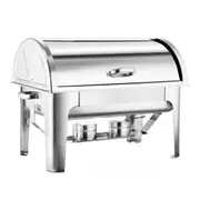 SOGA 9L Stainless Steel Full Size Roll Top Chafing Dish Food Warmer