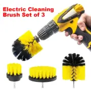 3Pcs Electric Drill Brush Bathroom Toilet Cleaning Disc Brush Electric Cleaning