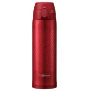 ZOJIRUSHI Mug Bottle One Touch Ichimatsu Red 480ml SM-TAE48SA-RZ