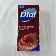 Dial Power Berries Glycerin Cleansing Bar Soap, 6 Count Of 3.2 Oz Discontinued