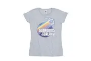 Guardians Of The Galaxy Womens/Ladies Badge Rocket Cotton T-Shirt (Sports Grey) - UTBI22446