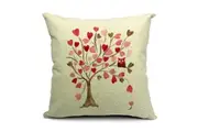 All 4 Kids 45cm Square Throw Pillow Cushion Cover - Owl Tree