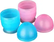 FRCOLOR 2Pcs Hair Dye Shaker Bowls with Measuring Scale Professional Mixing Cups for Hair Coloring Easy to Use Color Mixing Cup for Salon Home Use