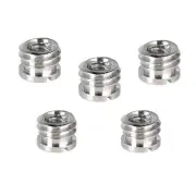 CAMVATE 5 Pieces 1/4"-20 Female To 3/8"-16 Male Micro Screw Adapter