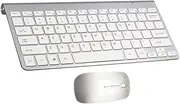 Ultra-Thin 2.4g Wireless Keyboard Mouse Set Compact Design for Travel Office Use Computer Accessory