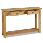 Wooden Console Table Colonial Style Sideboard With 2 Drawers Home Furniture